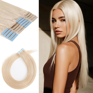 Extensioni per <span class=keywords><strong>capelli</strong></span> 100% veri Remy con nastro adesivo, invisibili e morbide, per styling quotidiano femminile - Product Image 4