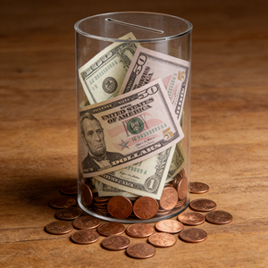 Scatole per Donazioni Personalizzate Rotonde Trasparenti Espositore Cilindrico in Acrilico Salvadanaio per Risparmiare Denaro - Product Image 2