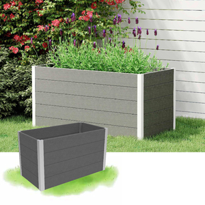Jardinière modulaire surélevée SONSILL en composite bois-plastique pour légumes, kit extérieur extensible - Product Image 2
