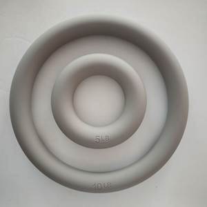 Portable & Durable 5-10 Lbs Silicone Weighted Rings <b>Free</b> <b>Weights</b> Ring for Women's Pilates Studio & Fitness Dumbbell Sets - Product Image 2