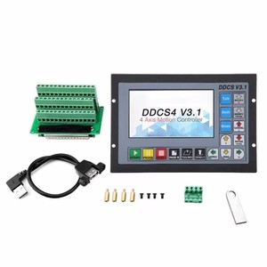 Contrôleur de mouvement CNC autonome hors ligne 3/4 axes DDCS V3.1 V4.1 avec arrêt d'urgence et support de volant électronique, compatible G-Code - Product Image 6