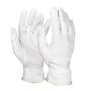 <strong>Esd</strong> Antistatic Powder Free Electronic Fingertip Top Fit Polyester Microfiber Dusting Jewelry Silver <strong>Gloves</strong> for Repair Workshop - Product Image 1