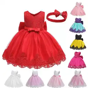 Little Baby Kid Flower Girl Summer Birthday Party Costume Princess Dress 0-6 Years