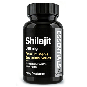 Suplementos Herbales de Shilajit OEM 500mg, <span class=keywords><strong>Serie</strong></span> Premium para Hombres, Estándarizado al 50% de Ácidos Fúlvicos, 60 Cápsulas - Product Image 1