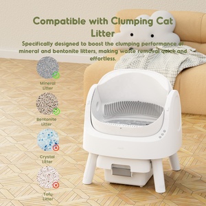 Pour AutoScooper 11 Bac à litière automatique pour chat Détection de sécurité Nettoyage facile Grande capacité Matériau PP écologique Conception ouverte - Product Image 2