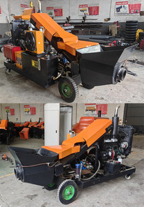 Mạnh mẽ công suất động cơ 15KW điện diesel điện bê tông Giao hàng bơm/nghiêng thứ cấp cấu trúc đổ bơm - Product Image 4