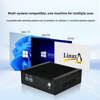 Mini PC Industrial MFC-1000A Intel N97 Alder Lake-N, 4G, 512G, LAN Dual, Pantalla Dual, M.2 NVMe, Win10/11 para POS y Señalización Digital