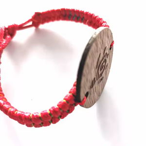 13,56 Mhz Evento NFC Pulsera Tarjeta de bambú de madera Cuerda tejida Cuerda Pulsera NFC hecha a mano - Product Image 2