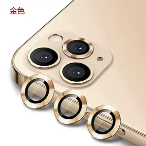Len Kamera untuk iPhone 13 Pro 14 Pro Max dengan Cincin Aloi Aluminium Pelindung Lensa Kamera untuk iPhone 14 14 Pro