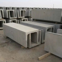 Canal de drainage préfabriqué en béton en forme de U durable de haute qualité avec moule linéaire