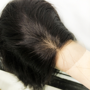 Peluca de cabello humano liso y sedoso para mujer, pelo con cierre frontal de encaje completo, 5x5, 4x4, color rubio - Product Image 6