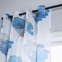 Vente en gros 100% polyester emballage roulant Voile imprimé dernière conception de tissu pour rideaux Chine
