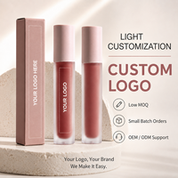 RTS 5ml Crème Mousse Brillant à Lèvres Liquide Mat Velours 10 Teintes Faible MOQ 2pcs Vente en Gros Logo Personnalisé