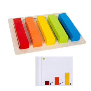 Los bloques de construcción de aprendizaje temprano para niños, bloques tridimensionales cuadrados, son sustitutos del SIDA para la enseñanza de matemáticas - Product Image 6
