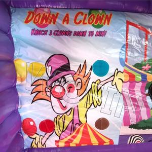 Meilleur Vente <span class=keywords><strong>Grand</strong></span> Carnaval Gonflable Côté Décrochage Tir Jeux Peigne 4 dans 1 Gonflable Videur Sport Jeu Offre Spéciale - Product Image 2