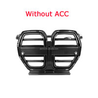 Grille de pare-chocs avant en fibre de carbone sèche pour BMW 3 4 ser G80 M3 G82 G83 M4 2021 + Cadre de calandre avant Décoration de voiture Kits de carrosserie FRP