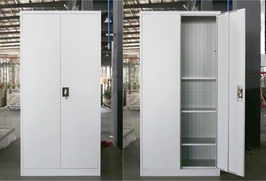 Armoire de classement moderne en acier gris H1850*W900*D400MM réglable avec serrure à clé pour bureau, atelier et stockage scolaire - Product Image 6