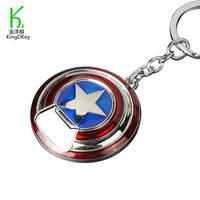 Porte-clés décapsuleur Captain America, accessoires de film américain, décapsuleur bouclier Captain America