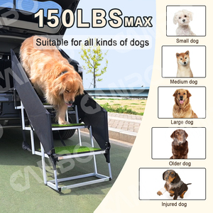 CanboPet Echelle d'escalade pour <span class=keywords><strong>chien</strong></span> avec mains courantes Escalier portable en aluminium pour animaux de compagnie - Product Image 4