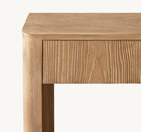 Meuble de salon de style villa industrielle moderne, console d'entrée en bois avec dossier de canapé en bois massif et tiroirs