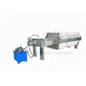 500 kg/h 1-1,5 t/h Máquina de filtro de aceite de cocina de coco hidráulica automática