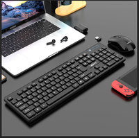 Fabrika özel VON100 2.4G kablosuz multimedya klavye & fare Combo Set Tablet PC dizüstü iş ofis kullanımı için USB arayüzü