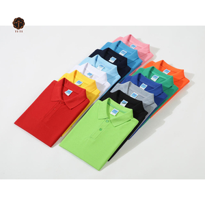 Men's Polo Shirts Blank Custom Logo Manufacturer Short-Sleeved 65% Cotton 35% Polyester High Quality Men'S Polo Shirts