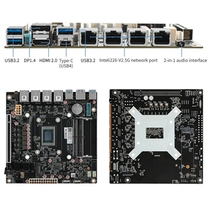 <span class=keywords><strong>AMD</strong></span> R7 8845hs 7940hs 9-bay NAS Bo mạch chủ usb4 4X i226-V 2.5g Lan 9xsata3.0 2xm. 2 NVMe PCIe X16 2xddr5 17x17 ITX tường lửa - Product Image 3
