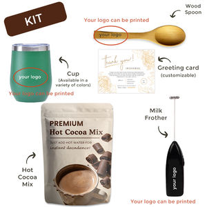 Mélange de chocolat chaud de qualité supérieure OEM pour boisson à offrir <span class=keywords><strong>en</strong></span> cadeau avec crème de coco traitée à l'alcali, saveur naturelle, kit - Product Image 4