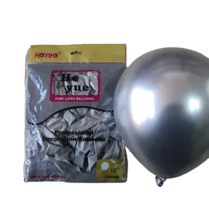 सजावट पार्टी गुब्बारों के लिए सस्ते चमकदार सुनहरे 12 इंच क्रोम गुब्बारे बहुरंगा गुब्बारा