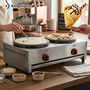 เครื่องทำเครปแก๊สแบบคู่ ขนาด 40 ซม. ไม่ติดกระทะ สเตนเลสสตีล ฝรั่งเศส สำหรับ<span class=keywords><strong>ทำ</strong></span>เครปกรอบ เหมาะสำหรับโรงแรม - Product Image 1