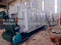 Ketel Uap Industri Horizontal 3T/jam Bertekanan Tinggi Otomatis Berbahan Bakar Biomassa Pelet Kayu dan Batubara untuk Pasokan Pemanas