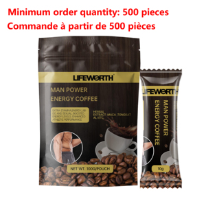 Café Énergisant Instantané Lifeworth pour Hommes: Complément Herbal <span class=keywords><strong>Puissant</strong></span> à Base de Maca, Tongkat Ali et <span class=keywords><strong>Aphrodisiaque</strong></span> pour la Vigueur Masculine - Product Image 1