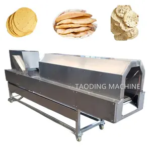 परिचालन लचीलापन फ्लैट ब्रेड बनाने की मशीन, घर के लिए स्वचालित रोटी मेकर, कम कीमत वाली चपाती फ्लैट मनका पंकड़ बनाती है