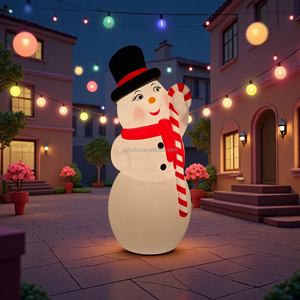 Adornos Navideños de Muñeco de Nieve, Moldes de Plástico PP, Estatuas de Muñeco de Nieve Navideño, Decoraciones Creativas para el Hogar y las Fiestas - Product Image 1