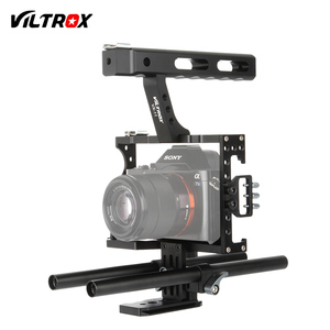 Viltrox 15mm tige <span class=keywords><strong>Rig</strong></span> DSLR caméra vidéo Cage stabilisateur poignée supérieure pour so Ny A9 A7II A7RII A7SII A6300 A6500/<span class=keywords><strong>GH4</strong></span>/EOS M5 - Product Image 3