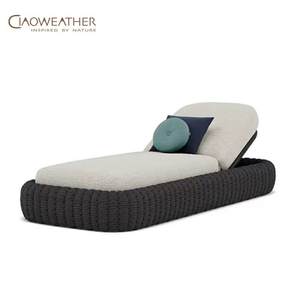 Extérieur <span class=keywords><strong>Hôtel</strong></span> Chaise Longue Cadre en Aluminium Transat Villa Terrasse Rotin Extérieur Pliable Terrasse Bain de Soleil <span class=keywords><strong>Piscine</strong></span> Jardin Chaise Longue - Product Image 5