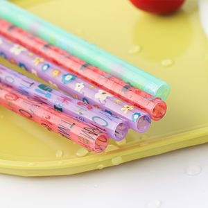 Pajitas Reutilizables de Plástico Personalizadas, Pajitas de Boba en Colores Pastel, Pajitas Divertidas que Cambian de Color para Fiestas - Product Image 5