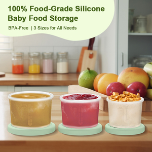 Hot bán phim hoạt hình chịu nhiệt Silicone Nắp container thực phẩm tủ đông thân thiện với bé bổ sung bữa ăn bát cho thực phẩm tươi sống lưu trữ - Product Image 4