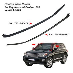 Moldura exterior del pilar delantero del parabrisas 7553460072 Izquierda 7553360082 Derecha para Toyota Land Cruiser LC200 Lexus - Product Image 1