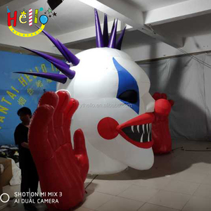 Décoration de cour géante terreur Halloween décoration clowns tueurs gonflables - Product Image 2