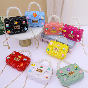 Tas Mini DIY Jahitan Tangan Baru 2024, Tas Jinjing Nilon Rantai Selempang, Tas Jelly Putri untuk Anak-anak, Model Dompet Koin - Product Image 6