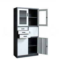 Armoire à dossiers en acier moderne, armoire à documents, armoire d'archives ; armoire en tôle d'acier épaissie, design minimaliste moderne pour le bureau