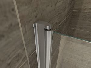 Paravent de salle de bain carré pivotant en argent pour salle de bain allemande, paravent de bain très vendu - Product Image 3