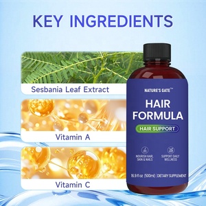 Bebida para el Crecimiento del Cabello con Suplemento Herbal ACORN 500ml Biotina Salud de la Piel y Uñas Líquido Oral Natural Multivitamínico para Adultos Mejora la Inmunidad - Product Image 2