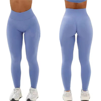 Ventes directes d'usine Leggings à dos en V Pantalons de yoga serrés Leggings de yoga push up taille haute pour femmes