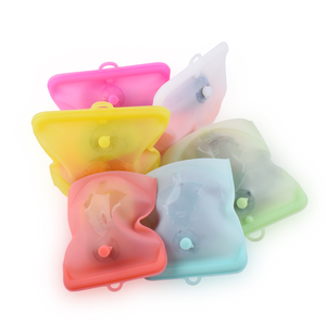 Sacs de conservation alimentaire en silicone anti-fuite à fermeture éclair, réutilisables, écologiques, de qualité alimentaire, pour congélateur, liquides et collations - Vente chaude - Product Image 3