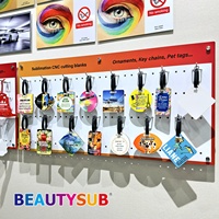 BEAUTYSUB Étiquettes de bagages personnalisées en MDF blanc mat avec sublimation photo, transfert thermique Longstar, cadeau de voyage DIY