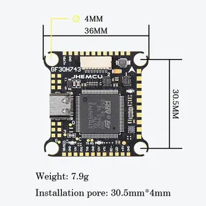 Controlador de Vuelo JHEMCU GF30H743 480MHZ ICM42688 con Barómetro Dual, OSD, Caja Negra de 128M, Doble BEC, 3-6S LIPO para RC FPV Racing Uav - Product Image 5