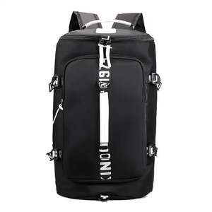 Sac de sport à grande capacité avec logo personnalisé, nylon de haute qualité, sac de voyage, randonnée, bagages, motif de ceinture tendance, fermeture à glissière - Product Image 2